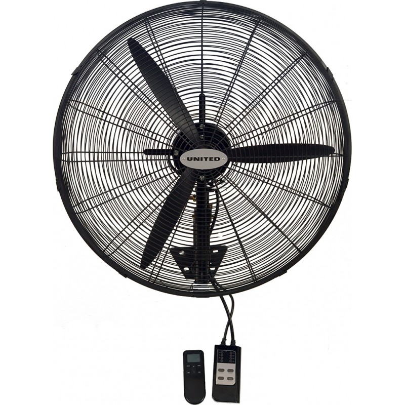 United UIF-764 Ανεμιστήρας Επιτοίχιος Βιομηχανικός με Τηλεχειριστήριο και 4 Ταχύτητες Λειτουργίας 61cm 155W 